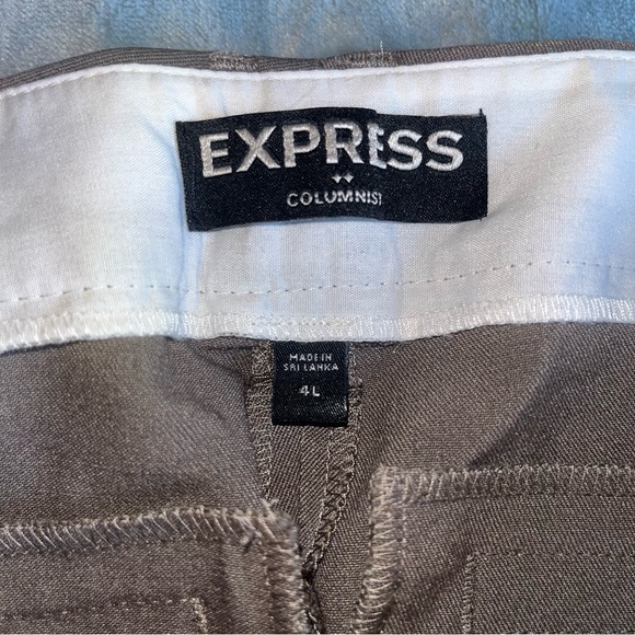 Express Columnist Dress Pants- Dark Khaki - Picture 3 of 3